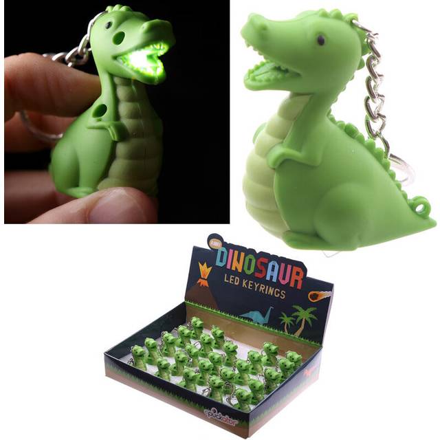 (Novelty LED Keyring - Dinosaur) Meowing Light and Sound Kitty Cat Keyring