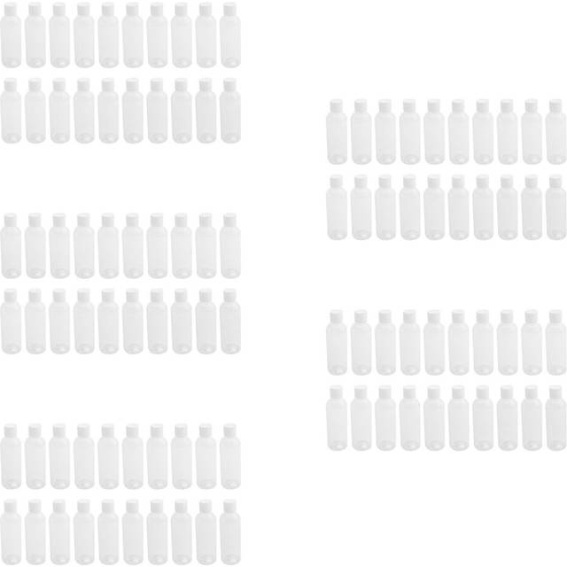 100 Pieces 100Ml Plastic Shampoo Bottles Plastic Bottles for Travel Container for Cosmetics Lotion