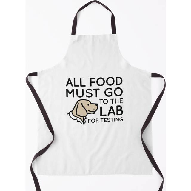 All Food Must Go To The Lab For Testing Grill Aprons for Kitchen BBQ Chef