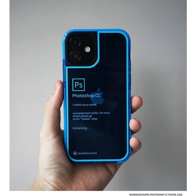 (iPhone 14 Plus) Original Design for iPhone DIY PS Blue Phone Case