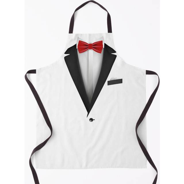 Tuxedo design with Red Bowtie For Weddings And Special Occasions Grill Aprons for Kitchen BBQ Chef
