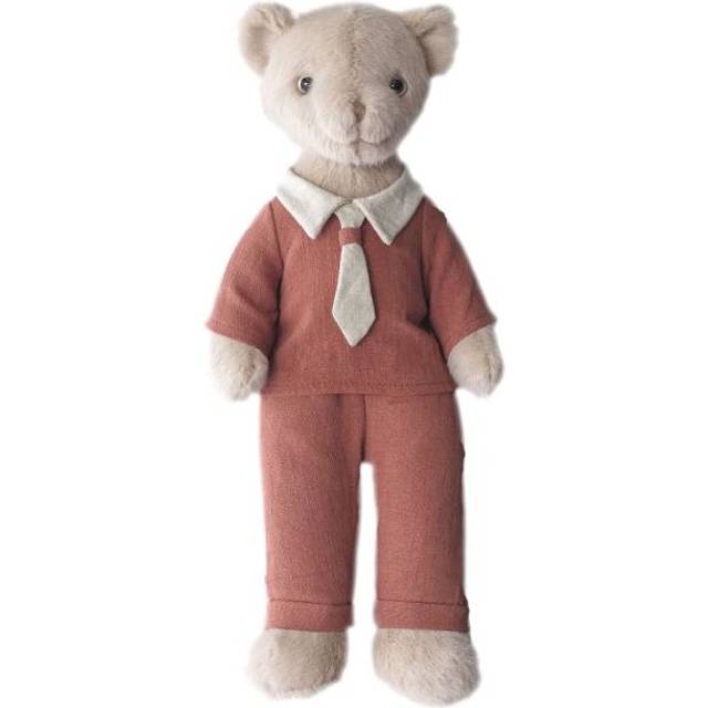 (Male, 30cm) Brown Cute Bear Dressed Bear Soft Plush Toy Lover's Gift Kids Birthday Gifts for Girls and Boys Baby