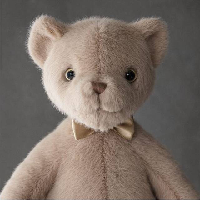 (Gold bow tie, 30cm) Brown Cute Bear Dressed Bear Soft Plush Toy Lover's Gift Kids Birthday Gifts for Girls and Boys Baby