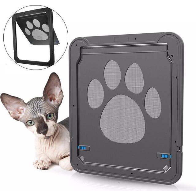 Dog Cat Pet Door Screen Window ABS Magnetic Auto Lock Flaps