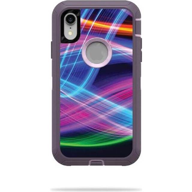 MightySkins OTDIPXR-Light Waves Skin for Otterbox Defender iPhone XR Case - Light Waves
