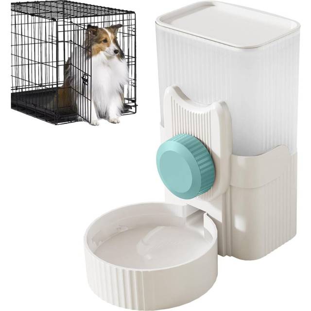 Dry Food and Water Dispenser, Water Dispenser for Cats and Dogs, Automatic Drinker and Feeder - for Cat/Dog/Pets