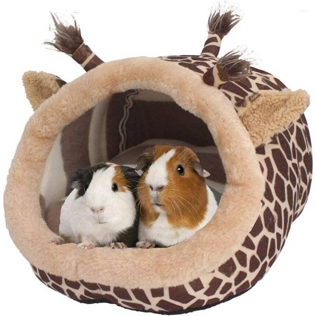 Chinchilla Hedgehog Guinea Pig Bed Accessories Cage Toys-Totoro Bed - Giraffe - Xl