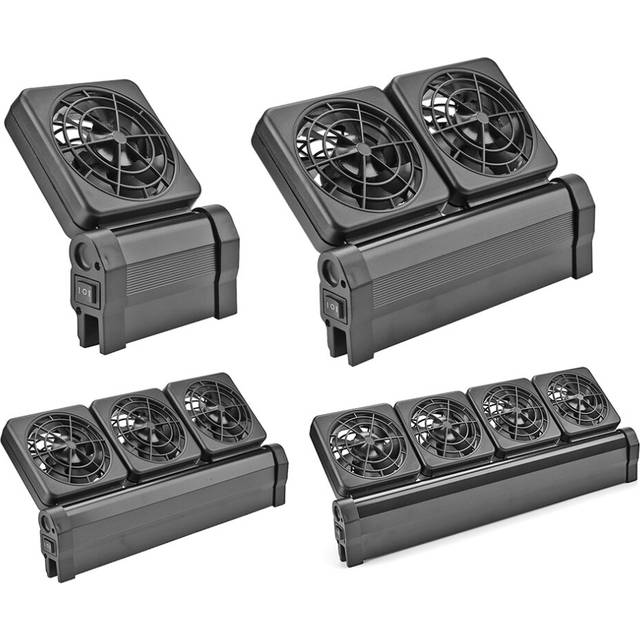Aquarium Fish Tank Cooling Fan System Chiller Control Water Temperature 1/2/3/4 Fan Cooler Marine Pond Aquarium Accessories