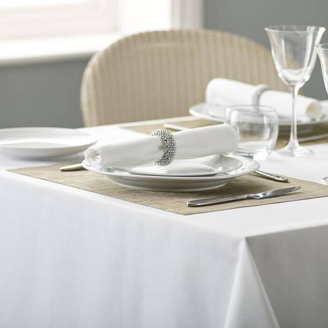 Plain White 100% Polyester Napkins