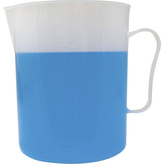 Bike-It Graduated Measuring Beaker - 500ml - Handled, White