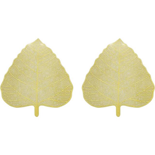 2X New Stainless Steel Leaf Shape Tea Strainer, Tea Infuser, Tea Filter(Gold)