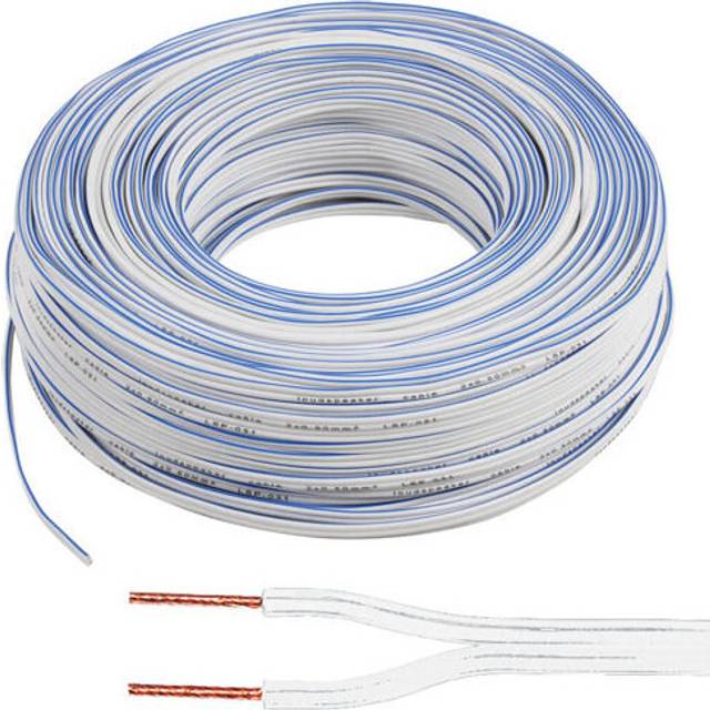 100m Speaker Cable 0.5MM 20 AWG 33 Strand Car HiFi Audio Wire Reel CCA Loud
