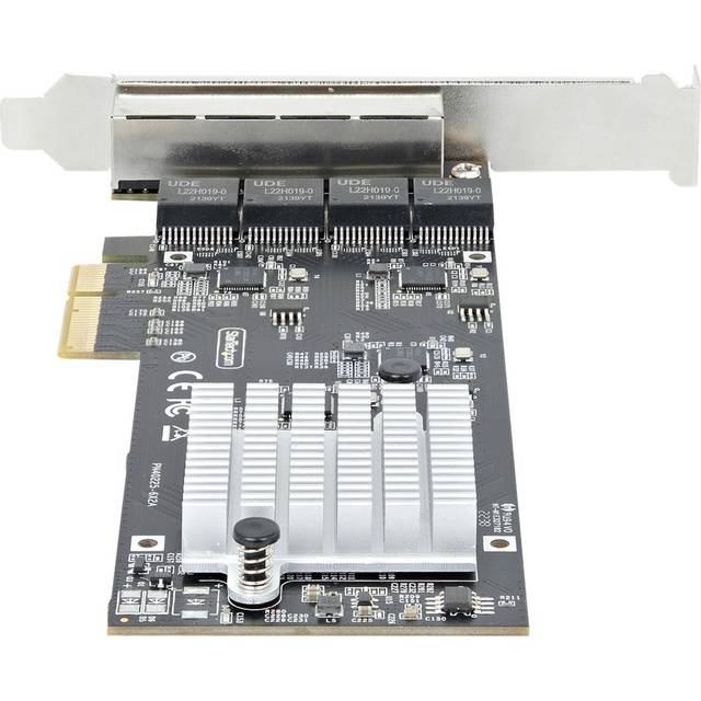 StarTech.com 4-Port 2.5Gbps NBASE-T PCIe Network Card Intel I225-V Quad-Port Computer Network Card Multi-Gigabit NIC PCI Express Server LAN Card Desktop Ethernet Interface