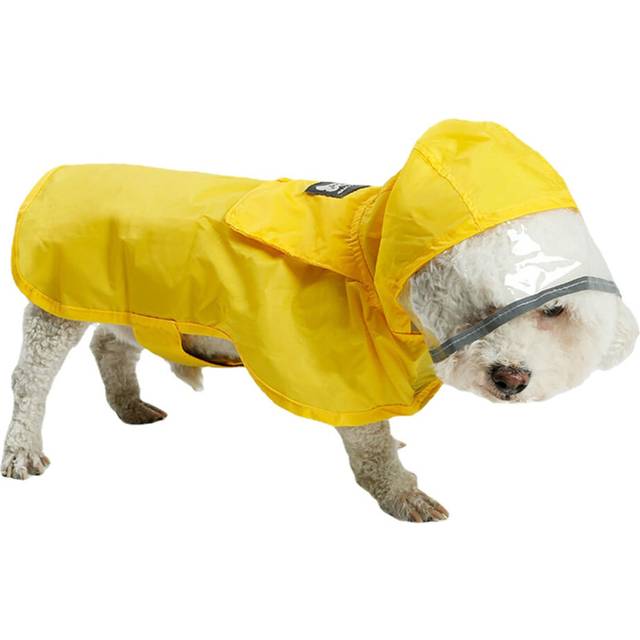 (Yellow, XXL) S/M Waterproof Dog Pet Raincoat Portable Raining Jacket Clothes