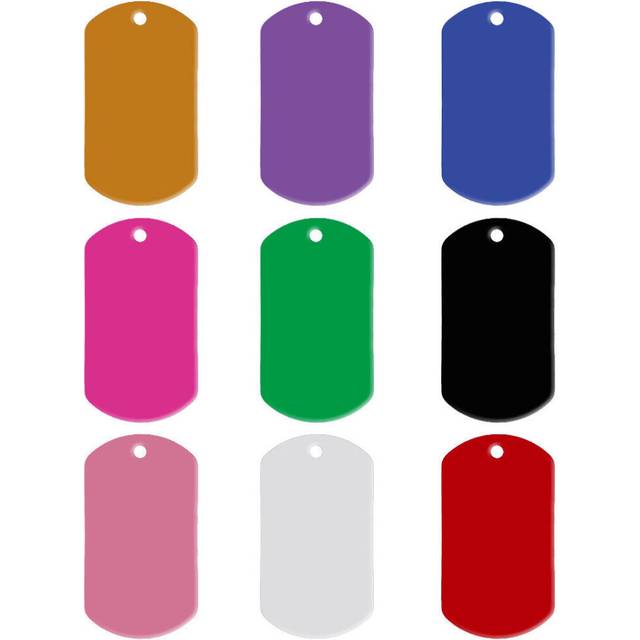 20pcs Aluminum Custom Military Dog Tags Cat Identification Name Collar Tags