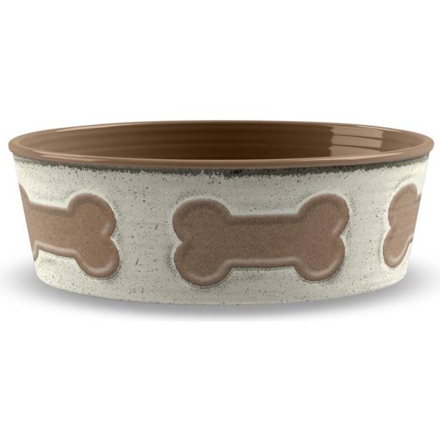 Purely Home Bone Emboss Bowl Large Natural, Brown
