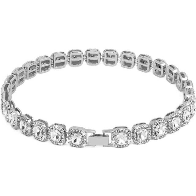 (Silver) Bling Rhinestone Dog Collar Pet Puppy Cat Necklace Diamond Crystal Chihuahua XS