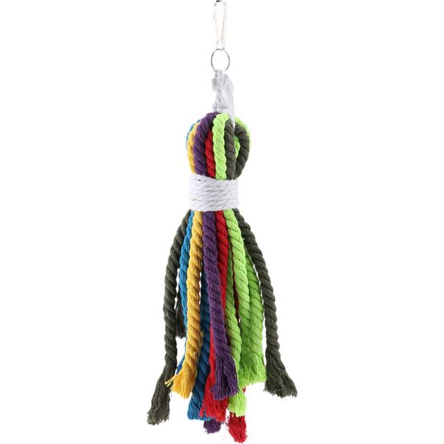 Pets Bird Multi Color Cotton Rope Toy Parrots Cage Chewing Toy Fits Small to Medium sized Birds