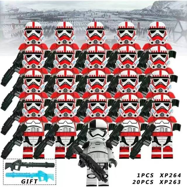 (Star Wars-Set 3) Fit Lego Star Wars Movie Series Clone Troopers Minifigures Kids Toys Gifts 21PCS/Set