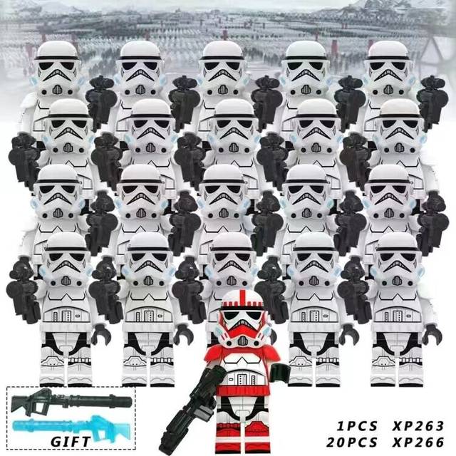 (Star Wars-Set 7) Fit Lego Star Wars Movie Series Clone Troopers Minifigures Kids Toys Gifts 21PCS/Set