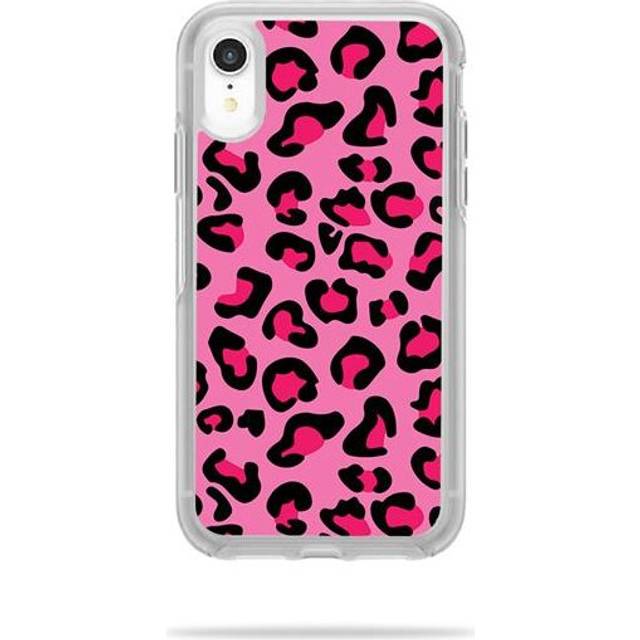 MightySkins OTSIPXR-Pink Leopard Skin for Otterbox Symmetry iPhone XR Case - Pink Leopard
