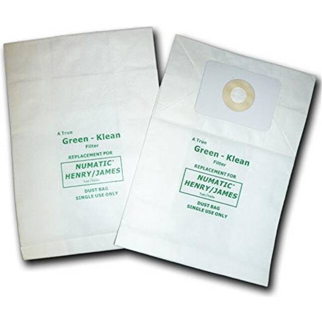 Green Klean GK-NVM1C N.A.C.E. & Numatic Henry & James Backpack RSV130 Replacement Vacuum Bags - 10 per Case - Case of 10