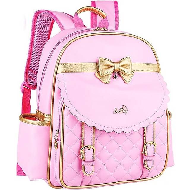 Children Princess Waterproof PU Backpack for Girls Elementary School Girl Bookbags