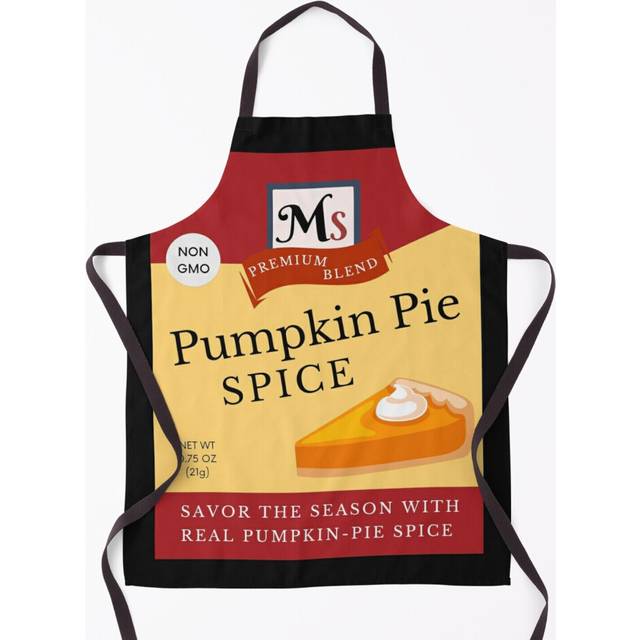Pumpkin Pie Spice Thanksgiving Grill Aprons for Kitchen BBQ Chef
