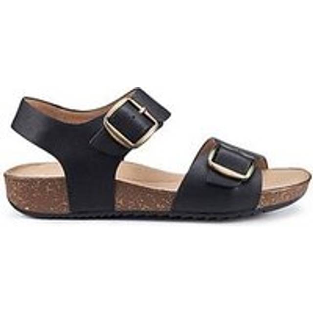Hotter Tourist II Wide Fit Classic Cork Wedge Sandals