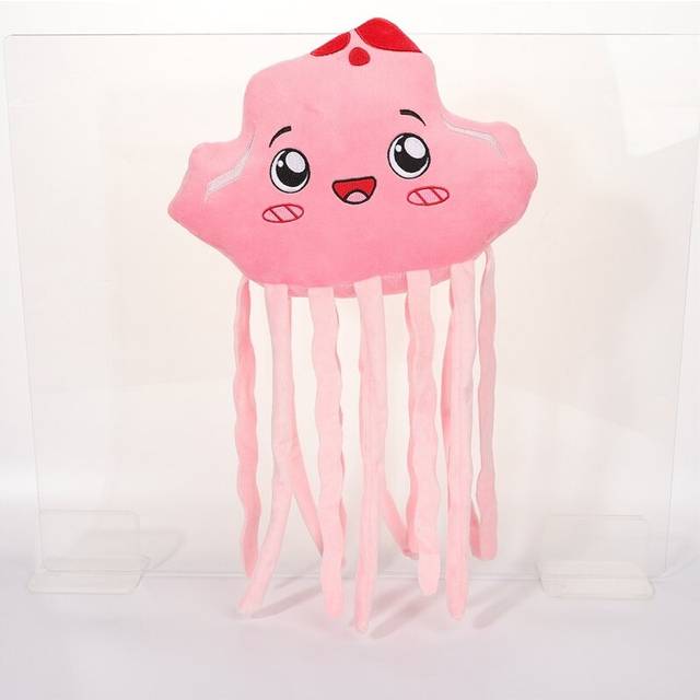 (Marine jellyfish) Ocean series paper box figurine crab jellyfish plush toy cute fox jellyfish doll