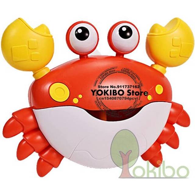 (New Crab no Box) Baby Bath Toys Bubble Machine Duck Crabs Frog Music Kids Bath Toy