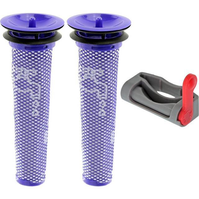 Filter Pre Motor Washable X 2 + Trigger Lock Holder For Dyson V6 Vacuum Cleaner