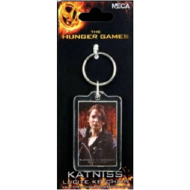 Official NECA THE HUNGER GAMES - LUCITE Key Ring Keychain Double Sided