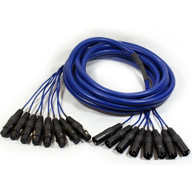 6m 8 Way XLR Male to Female Loom Cable Lead Microphone Stage Snake Multicore