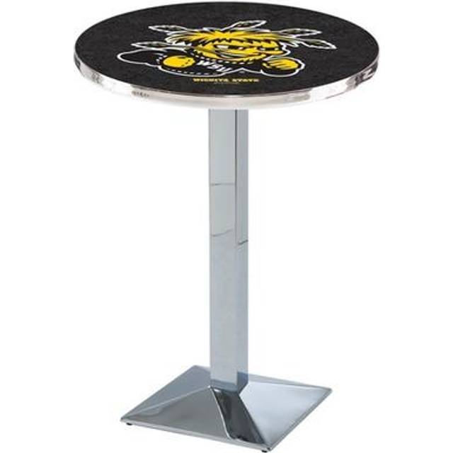 Holland Bar Stool L217C4236WichSt 42 in. Wichita State Shockers Pub Table with 36 in. Top, Chrome