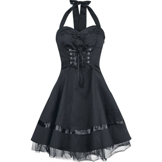 H&R London Lace Cotton Dress Short dress black - XXL