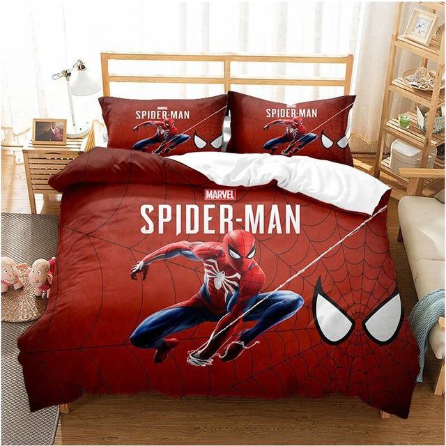 (Style 10, Double (200X200CM)/3PCS) Spider-Man Bedding Single Double Duvet Cover UK