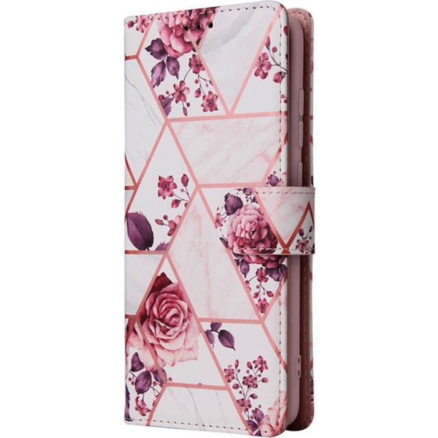 PU Leather Flip Marble Case For Xiaomi Redmi 7A Wallet Cards Phone Cover