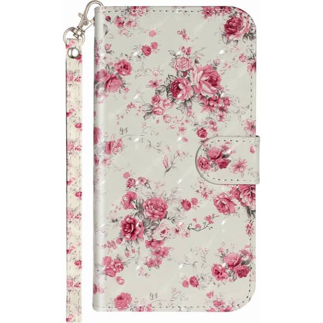 Fashion Drawing Flip Phone Wallet For iphone 12 /12 Pro Lady Stand Cover PU Leather Holster