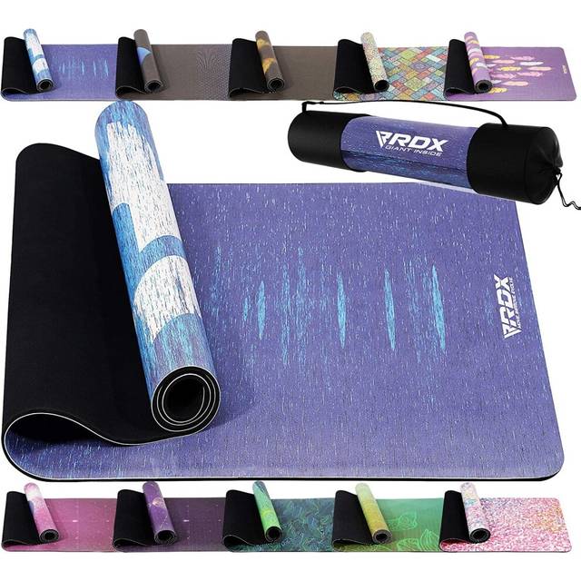 (Design 10) RDX Yoga Mat PU 100% Natural Rubber Non Slip