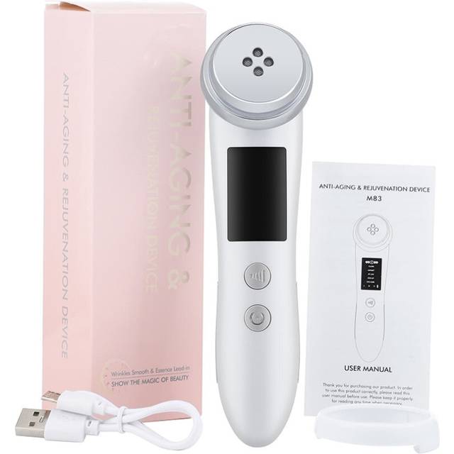 5 in 1 RF EMS Micro Current Face Lifting Device Vibration LED Photo Therapy Skin Rejuvenation Wrinkle Remover Facial Massager