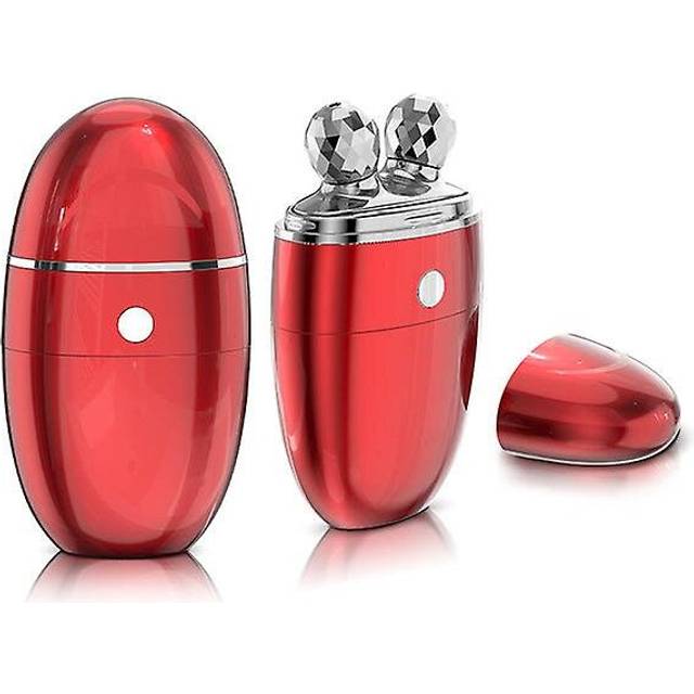 3 In 1 3d face body massager roller facial lifting rotating anti wrinkle tighten essence import body shaping remove double chin
