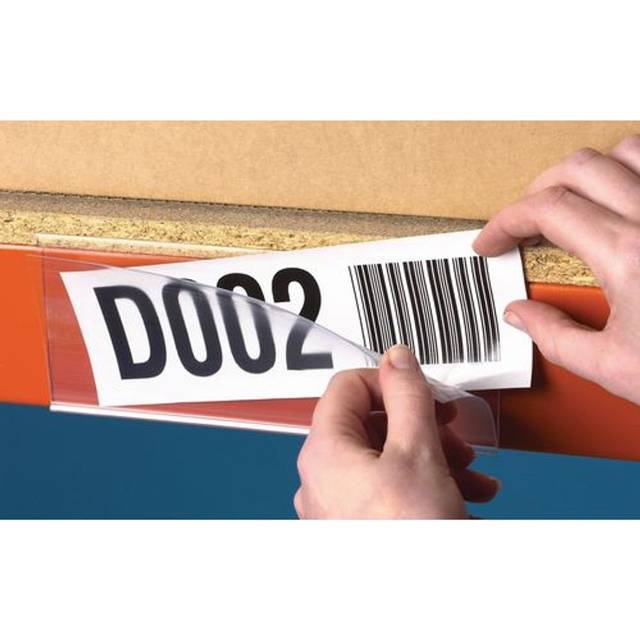 Slingsby Self Adhesive Label Holders with Cover - 100 X 38 - Pack of 100 312227
