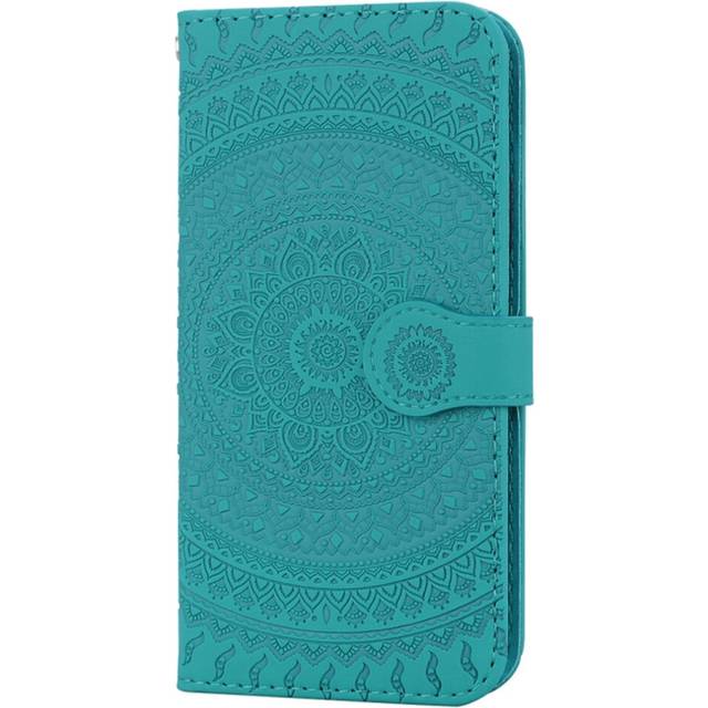 For Galaxy S8 Plus Pressed Printing Pattern Horizontal Flip PU Leather Case with Holder & Card Slots & Wallet & & Lanyard(Grass Green)