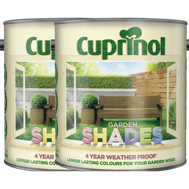 Twin Pack of Cuprinol Garden shades Coastal Mist 2.5L
