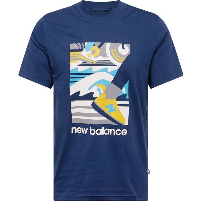 New Balance Sport Essentials Triathlon Navy Blue T-Shirt, Size XS