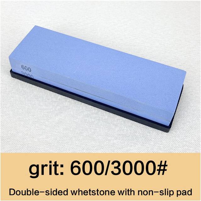 (a-A 600 3000grit) 240#-8000#grit double-sided sharpening stone terrazzo high quality white corundum household kitchen knife sharpening system tool