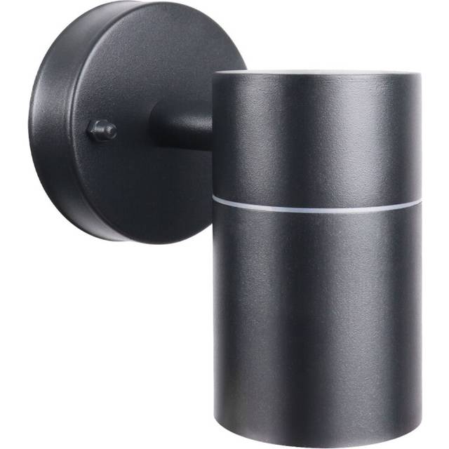 ExtraStar Outdoor Down Wall Light Black IP44 (GU10 6W bulb included)