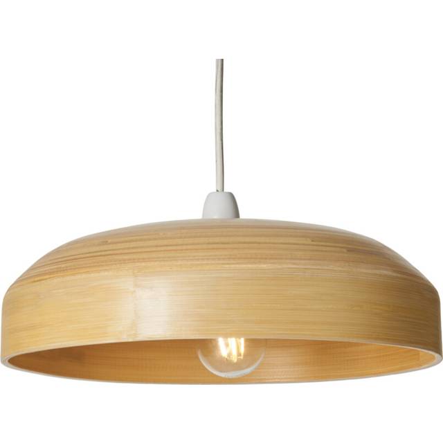 Litecraft Light Shade 36.6cm Bamboo Dome Easy Fit Lampshade - Natural