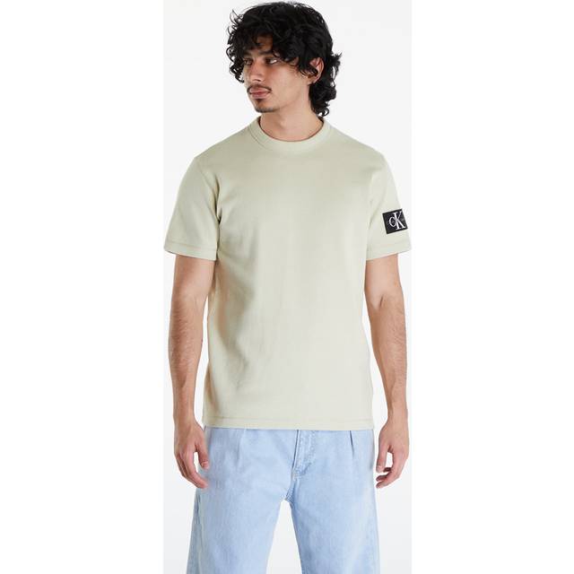 T-shirt Calvin Klein Jeans Cotton Waffle T-Shirt Green Haze S (S)